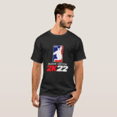 Klasse van 2022 Senior Year Gamer Style Graduating T-shirt (Voorkant volledig)