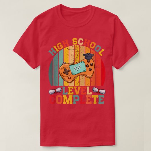 Klasse van 2022 Video Games High School Comple T-shirt (Design voorkant)