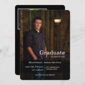 Klasse van 2022 Vier Fotogradatiepartij Kaart (Voorkant / Achterkant)