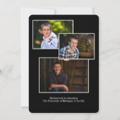 Klasse van 2022 Vier Fotogradatiepartij Kaart (Achterkant)