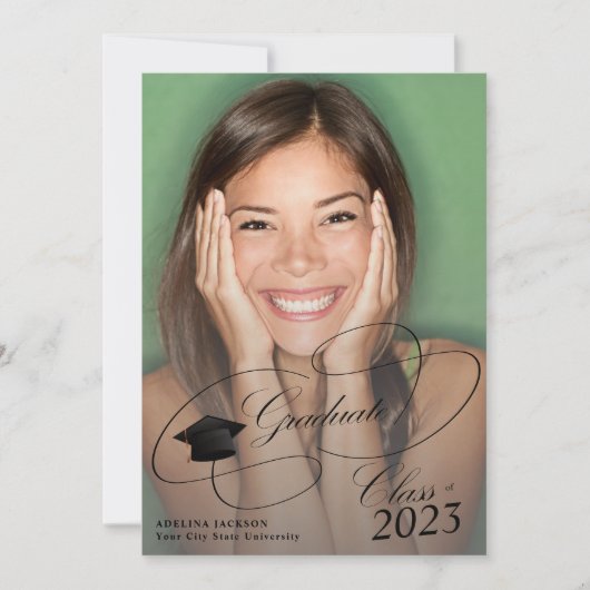 Klasse van 2023 4 afstuderen met fotocollage aankondiging (Voorkant)