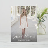 Klasse van 2023 5 Foto's VIRTUELE Graduation Party Kaart (Staand voorkant)