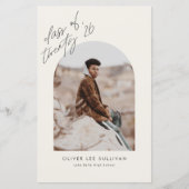 Klasse van 2023 Aankondiging Afstuderen beige Arch (Voorkant)