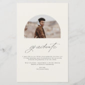 Klasse van 2023 Aankondiging Afstuderen beige Arch (Achterkant)