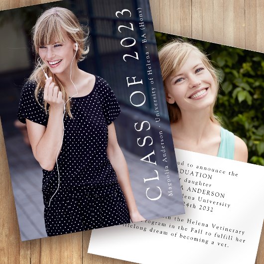 Klasse van 2023 Aankondiging van foto-Afstuderen