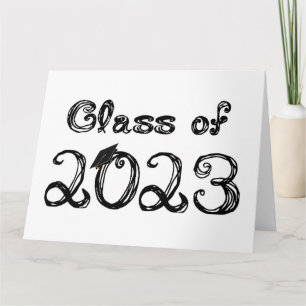 Klasse van 2023 Afdekdopje van textiel voor letter Kaart