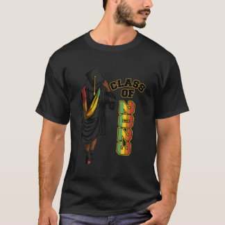 Klasse van 2023 Afro-Amerikaans Afstuderen T-shirt