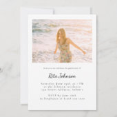 Klasse van 2023 Afstudeerder Foto van de High Scho Kaart (Achterkant)