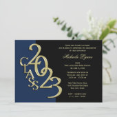 Klasse van 2023 Afstudeerder Gold met Colour Optio Kaart (Staand voorkant)