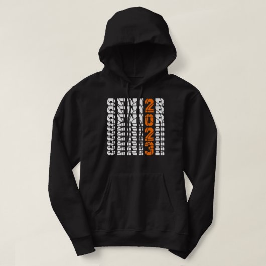 Klasse van 2023 Afstuderen Afstuderen honkbalpen Hoodie (Design voorkant)