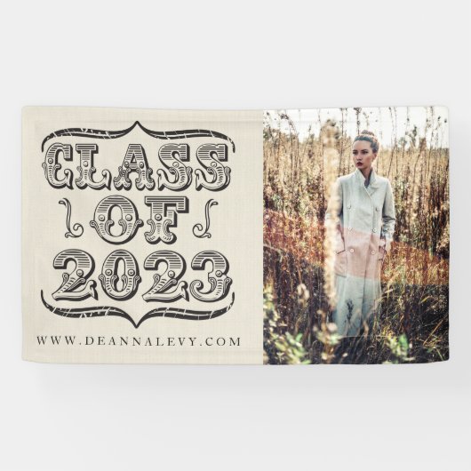 Klasse van 2023 Afstuderen Banner Vinyl Poster (Horizontaal)