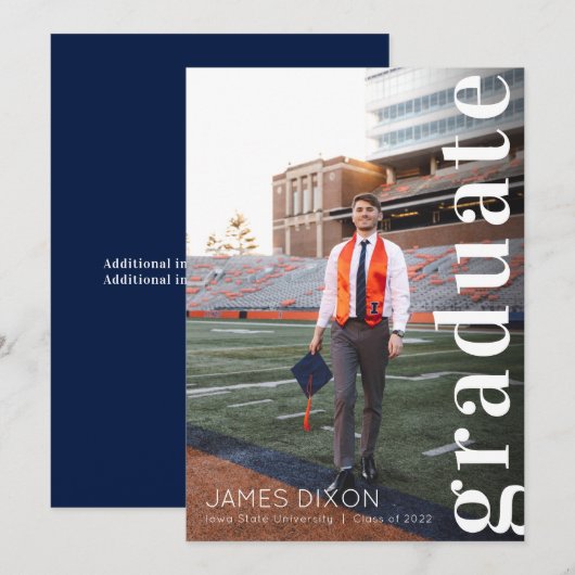 Klasse van 2023 Afstuderen de aankondiging van de (Voorkant / Achterkant)