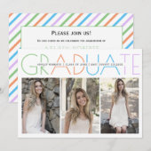 Klasse van 2023 Afstuderen fotocollage van afstude Kaart (Voorkant / Achterkant)