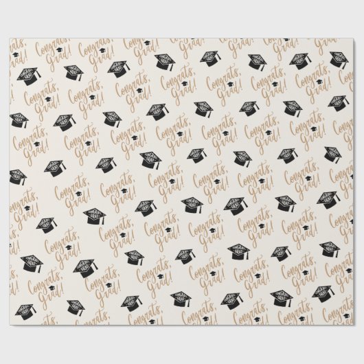Klasse van 2023 Afstuderen Gift, Gefeliciteerd Afs Cadeaupapier (Vlak)