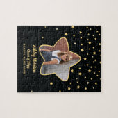 Klasse van 2023 Afstuderen met zwarte & goudsterre Legpuzzel (Horizontaal)