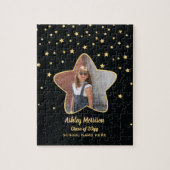 Klasse van 2023 Afstuderen met zwarte & goudsterre Legpuzzel (Verticaal)