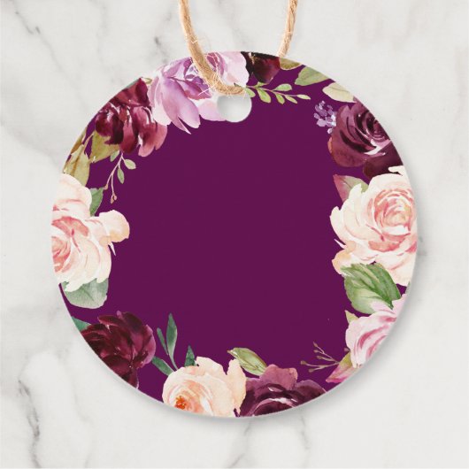 Klasse van 2023 Afstuderen Paars Afstuderen van Fl Bedankjes Labels (Achterkant)