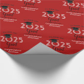 Klasse van 2023 Afstuderen Rood Cadeaupapier (Hoek)