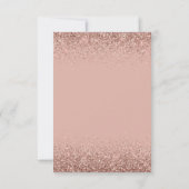 Klasse van 2023 Afstuderen Roze Rose Gold Glitter Kaart (Achterkant)