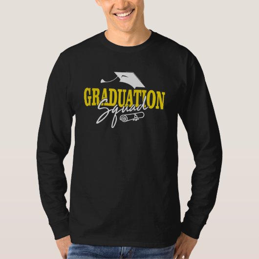 Klasse van 2023 Afstuderen Squad Afstuderen Afstud T-shirt (Voorkant)