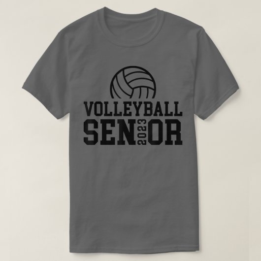 Klasse van 2023 Afstuderen Volleyball Senior 2023 T-shirt (Design voorkant)
