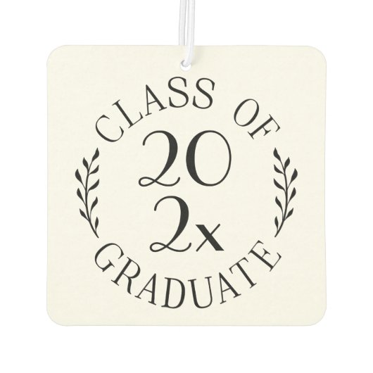 Klasse van 2023 Afstuderen zwart logo Luchtverfrisser (Achterkant)