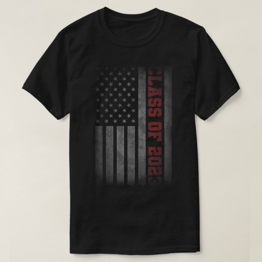 Klasse van 2023 Amerikaanse vlag met patriottische T-shirt (Design voorkant)