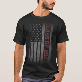 Klasse van 2023 Amerikaanse vlag met patriottische T-shirt