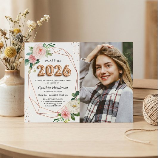 Klasse van 2023 ballonbrieven Foto Afstuderen Kaart