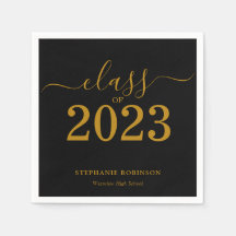 Klasse van 2023 Black Gold Afstuderen