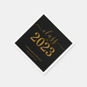 Klasse van 2023 Black Gold Afstuderen Servet (Hoek)
