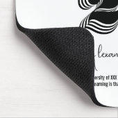 Klasse van 2023 Black Modern Typogaphy BA Afstuder Muismat (Hoek)