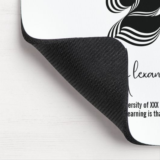 Klasse van 2023 Black Modern Typogaphy BA Afstuder Muismat (Hoek)