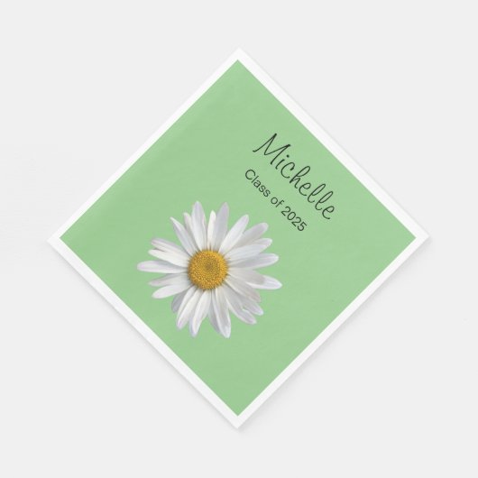 Klasse van 2023 Daisy Green Graduation Party Servet (Hoek)
