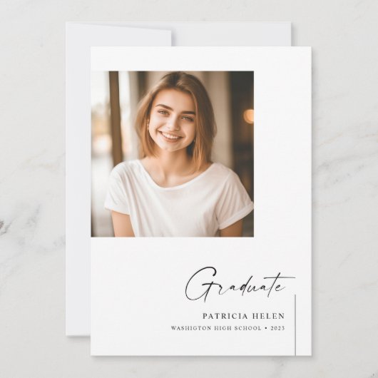 Klasse van 2023 Double Sided Photo Graduation Part Kaart (Voorkant)