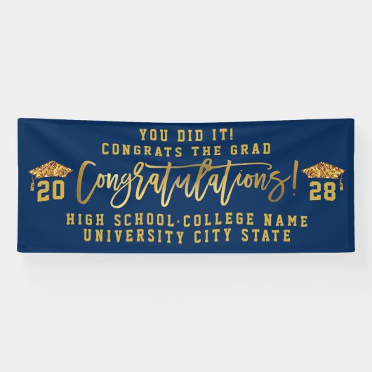 KLASSE VAN 2023 Eigen Afstuderen van de School voo Spandoek (Horizontaal)