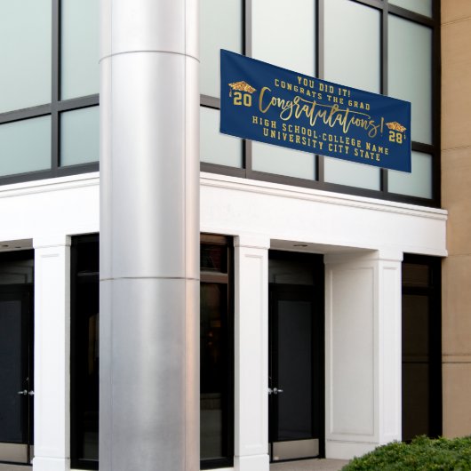 KLASSE VAN 2023 Eigen Afstuderen van de School voo Spandoek (Buitenkant Gebouw)