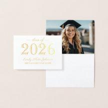 Klasse van 2023 Elegant Afstuderen Hartelijk dank