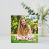 Klasse van 2023 Foto Afstuderen - Dank u wel Bedankkaart (Staand voorkant)