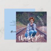 Klasse van 2023 Foto Afstuderen - Dank u wel Bedankkaart (Voorkant / Achterkant)