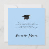 Klasse van 2023 Foto Afstuderen - Dank u wel Bedankkaart (Achterkant)