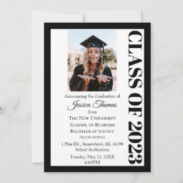 Klasse van 2023 Foto College-studie Kaart