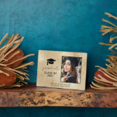 Klasse van 2023 Gold Photo Afstuderen Plaque Fotoplaat (Zijkant)