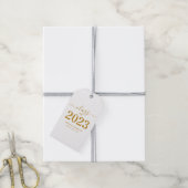 Klasse van 2023 Gold Script-Afstuderen Cadeaulabel (Met Touw)
