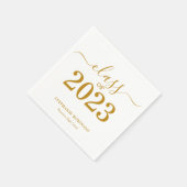 Klasse van 2023 Gold Script-Afstuderen Servet (Hoek)