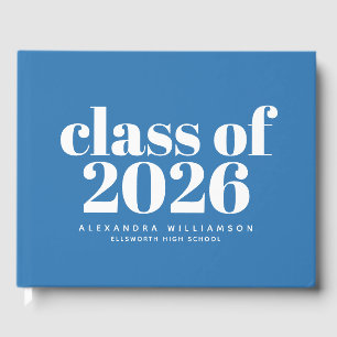 Klasse van 2023 Grafisch Blauw minimalistisch Gepe Gastenboek