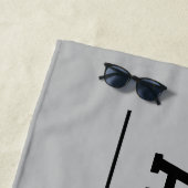 Klasse van 2023 Gray Persoonlijke Afstuderen naam Strandlaken (In situ)