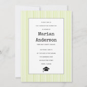 Klasse van 2023 groen afstuderen met schrijfmachin kaart (Achterkant)