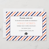 Klasse van 2023 marineblauw, foto van koraal afstu kaart (Achterkant)