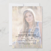 Klasse van 2023 Maroon 2 Foto Afstuderen Invitatio (Achterkant)